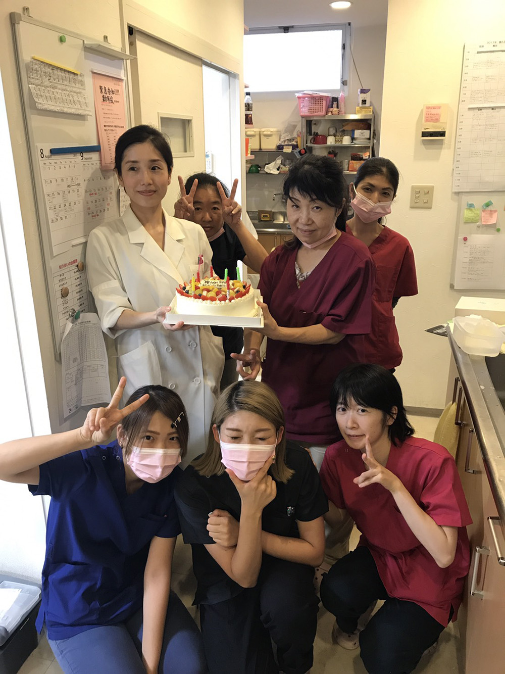  H２９．８．２３　スタッフの誕生日のお祝いを行いました